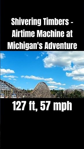 Shivering Timbers - Airtime Machine at Michigan's Adventure (full off-ride video on channel)