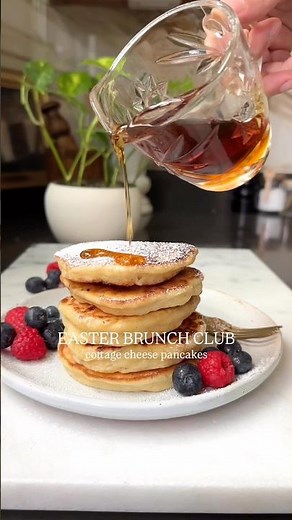 Cottage Cheese Pancakes #cottagecheese #pancakes #protein