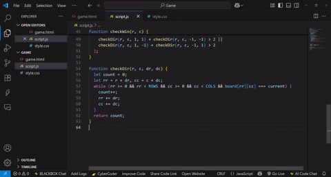 Built a Connect Four game with HTML, CSS, and JavaScript for WebD Week 4 | Lekha M posted on the topic | LinkedIn