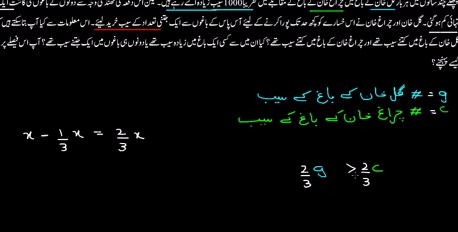 Two-step inequality word problem: apples