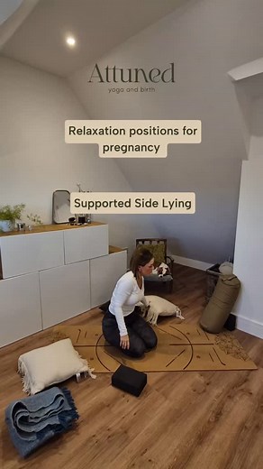 Relaxation & meditation in pregnancy is so good for emotional wellbeing & birth preparation. All my classes include these elements. Making sure you are comfortable and well supported is vital in making sure you receive all the benefits. For the mind to relax, the body needs to be relaxed. As pregnancy progresses lying on your back isn't recommended, so here are some other options to choose from and a few tips to help you. 💫Take your time to come in to your position of choice, use your hands & a