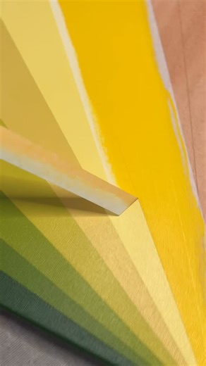 Elena Alexander | Geometric Art on Instagram: "Spring gems in process. Fresh light green with hints of yellow and lime. Bright, soft, and slightly translucent, with a subtle glow that feels like early spring."