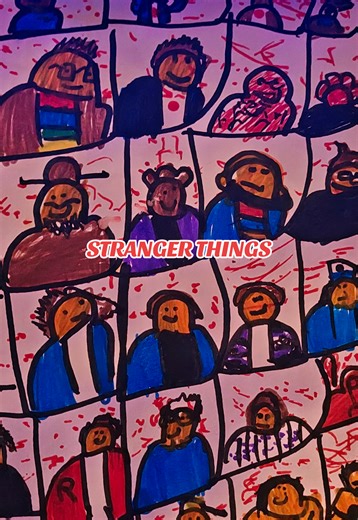 Amazing Stranger Things Poster Art by a 7-Year-Old