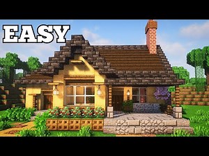 Minecraft Wooden House Tutorial – Easy Survival Build for Beginners!