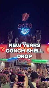 Key West’s Famous New Year’s Eve Conch Shell Drop 🐚🎉
