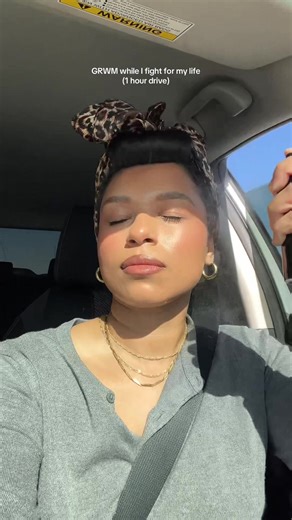 FIRST and LAST TIME I’ll do my makeup in the car 🙂 I should’ve known, I get car sick easily, especially on the freeway and majority of this trip was on the free way 😭 BUT I learned that when there’s traffic on the freeway I get even more car sick, it’s tolerable when we’re going at full speed. Do you get car sick? PRODUCTS USED @Fenty Beauty Soft’Lit Luminous Foundation @ColourPop Cosmetics Bronze Stix @Morphe Cosmetics Cheek Thrill Multi Finish Trio, Continuous Setting Mist @Maybelline NY Ins