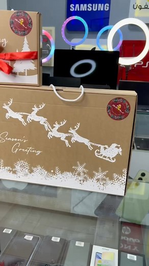 Explore our new packaging options at Khat W Telephone for a special gift to your loved ones. #christmas #christmasgift #gifts #phones #smartwatch #Ipads #Laptops #PS5 #Camera #love #winter #foryou #follow #luxury #KhatWTelephone #reels | Khat W Telephone