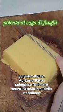 Polenta with porcini mushroom sauce