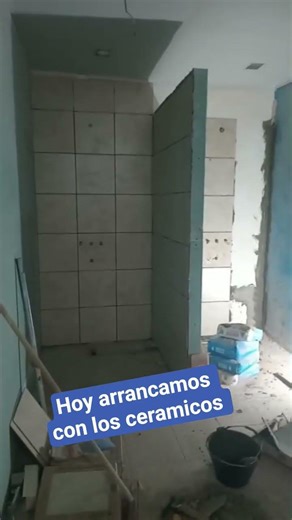 colocación de ceramicos en duchas