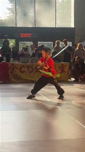 😱 AMAZING Kung Fu Broadsword (Mei Hua Dao) 🔪 #梅花刀 少林梅花刀 #少林功夫 #功夫表演 #kungfu #show #shorts 🔥