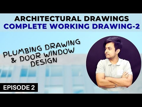 How To Make Plumbing Drawing & Architecture Drawing | Architecture Students | Working Drawing Part 2
