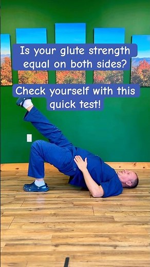 Single Leg Bridge Test | Glute Strengthening Exercise
