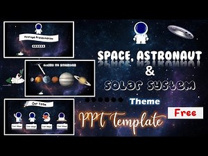 #6 Space, Astronaut & Solar System PPT Template | PPT Luar Angkasa | Free Download PPT | Zoom PPT