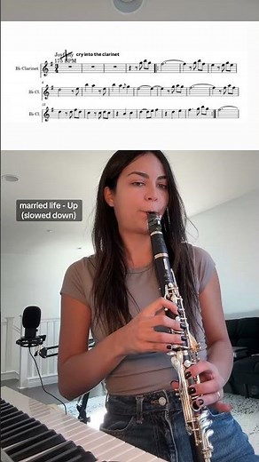 married life - Up clarinet pov #clarinet #instrumental #band #sheetmusic