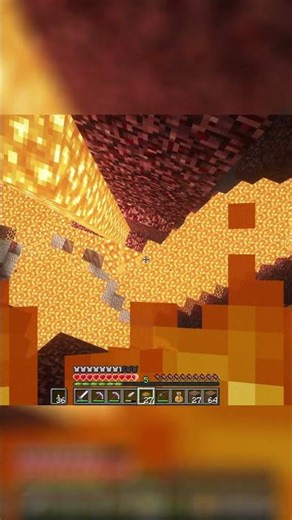 The Nether almost claimed my soul in Minecraft #minecraft