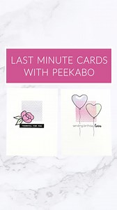 1K views · 17 reactions | Last Minute Cards With Peekaboo Mini...