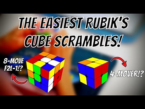 The EASIEST Rubik's Cube Scrambles to IMPRESS Your Friends! (2x2, 3x3, Pyraminx and MORE!)