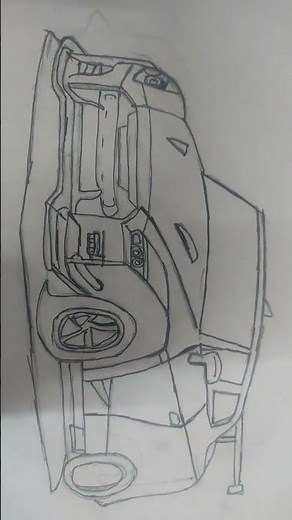 Nissan GTR Drawing 🔥 | Realistic Sports Car Sketch ✏️ created by VANSH KUMAR