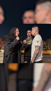 Cris Cyborg and Larissa Pacheco get face-to-face for the first time ahead of their title fight at #PFLSuperFights in Saudi Arabia | MMA Fighting