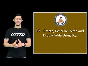 Oracle APEX Tutorial 02 - Create, Describe, Alter, and Drop a Table Using SQL