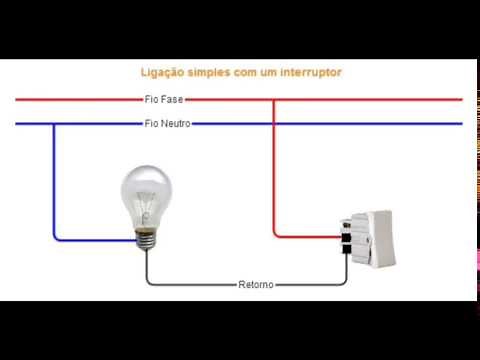 INSTALLATION OF SIMPLE SWITCH - HOW TO CONNECT with lamp