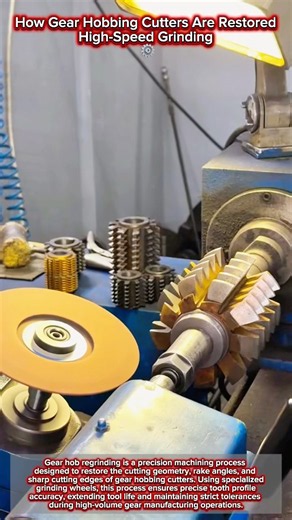 Precision Gear Hob Resharpening Process ⚙️🔥