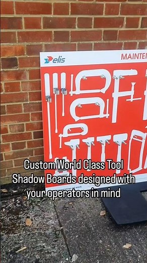 "Keep your tools organised & easy to find 🔧✨ Custom Tool Shadow Boards by Lean 5S Products UK Ltd!"