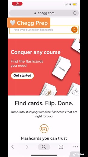 Use our free digital flashcards to crush your next exam 📚🧡 #Chegg #CheggLife #studytips