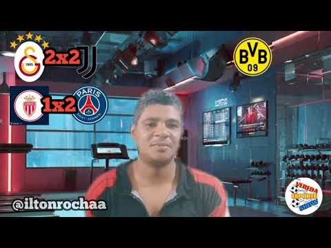 Benfica x real madrid CHAMPIONS LEAGUE PALPITES MÔNACO X PSG BORUSIA x atalanta GALATASARAY X JUVENT