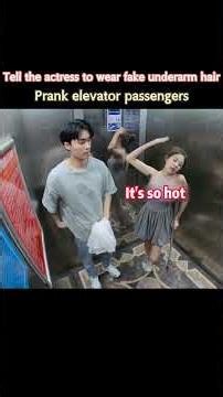 Prank a random elevator passenger 🚶😱#funny #comedy #movie #elevator #prank #happy #cooking