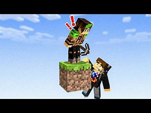 Trapping My Friends On 1 Block in Minecraft