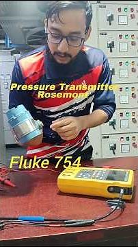 Fluke 754 HART Calibration, New pressure Value change. #transmitter #fluke #electrical #instrument
