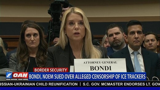 A civil rights group known as FIRE files a federal lawsuit against Attorney General Pam Bondi and DHS Secretary Kristi Noem. The lawsuit filed on Wednesday accuses Bondi and Noem of violating First Amendment rights by pressuring Apple and Facebook to censor platforms tracking ICE activity. Watch OAN Live here: https://live.oann.com/home.ktv?utm_source=socials&utm_medium=social media&utm_campaign=fb | One America News Network