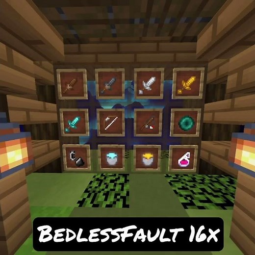 Bedless Noob's 550K Pack [16x] // MCPE PvP Texture Pack by Yuruze #Shorts