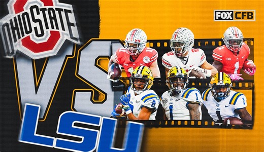 Who is better at producing wide receivers: Ohio State or LSU?