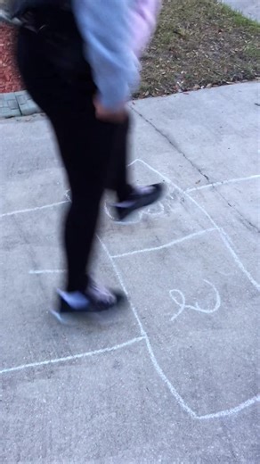 Trying to teach my niece about Hop Scotch 😂#@Hailey Wright-Yee🦋 @Sionne Yee