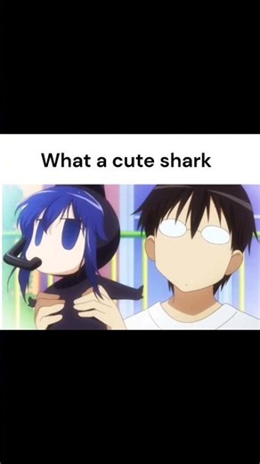what a cute shark🤣 #animeclips
