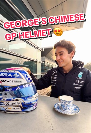 George Russell's Iconic Shanghai Helmet Revealed!