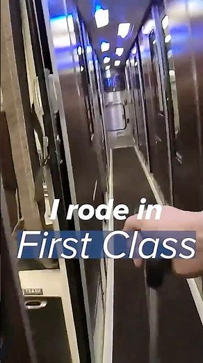 1ST CLASS AMTRAK $920 vs COACH $99 🚂 #shorts