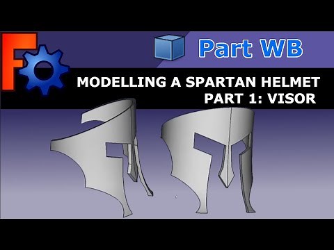 FreeCAD: Spartan / Roman Helmet Easy Beginners Modelling | Part 1 | Visor