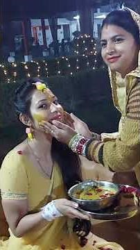 Haldi Ceremony | Haldi Function Video | Indian Marriage | Haldi Lagegi Tel Chadega | @IshikaTomar