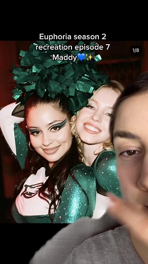 Here’s a tutorial for Maddy’s cheerleader look on euphoria season 2 episode 7😍✨ IB: @donni.davy & @alexandraafrench 💙☺️ #euphoriamakeuptutorial #euphoriamakeup #maddyeuphoriamakeup #donnidavy #makeupbyele #unpredictedbeauty #makeupfyp