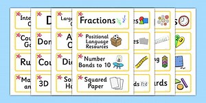 Starfish Themed Editable Maths Area Resource Labels