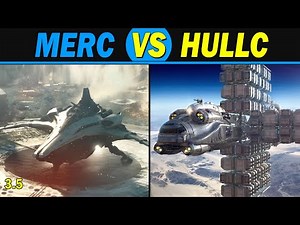 Star Citizen: Banu Merchantman VS The Hull C - Heavy Freighters.