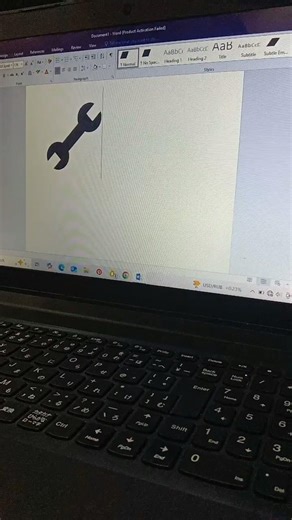Wrench 🔧 symbol on Ms word using coding in laptop ||Ever Short cut||YouTube shorts||