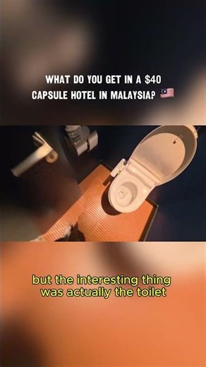 Would you stay in this $40 capsule hotel? #capsule #malaysia