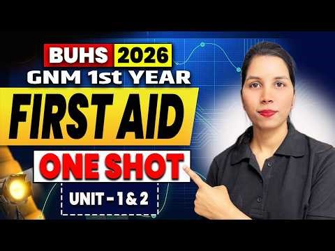 BUHS 2026: GNM 1st Year First Aid ONE SHOT 🎯 | BUHS GNM 1st Year Exam 2026 Strategy | gnm first year