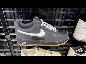 Nike Air Force 1 ‘07 LV8 (Black/ White/ Gum Light Brown) - Style Code: IB6388-001