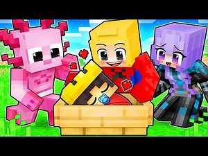 Baby Mongo Adopted by SUPERHEROES Sad Story in Minecraft