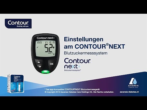 Einstellungen am CONTOUR NEXT Blutzuckermessgerät | mmol/L | Schweiz (de_CH)